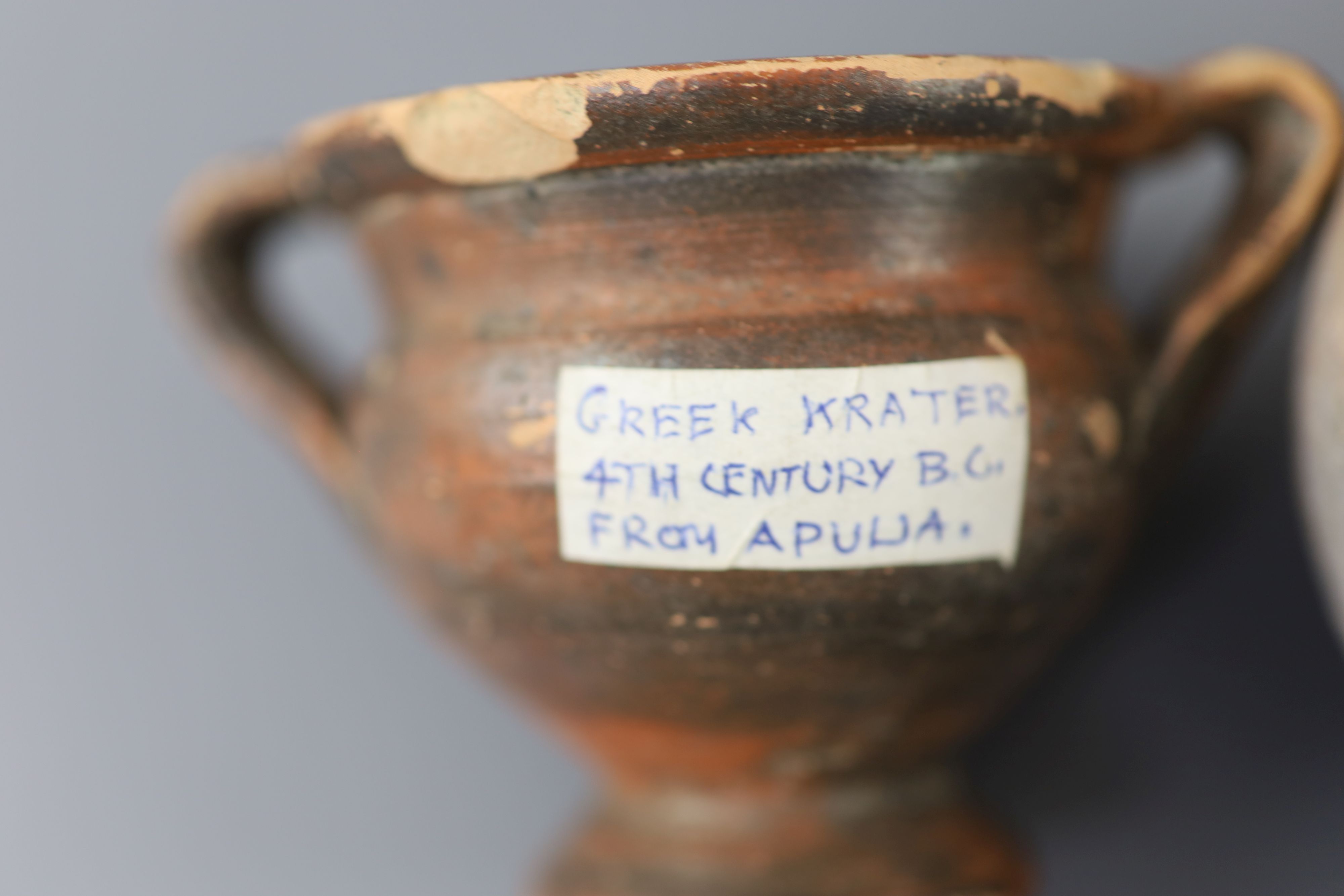 A group of Ancient Greek pottery vessels, Attic and Apulia, 4th-5th century BC, Provenance - A. T. Arber-Cooke